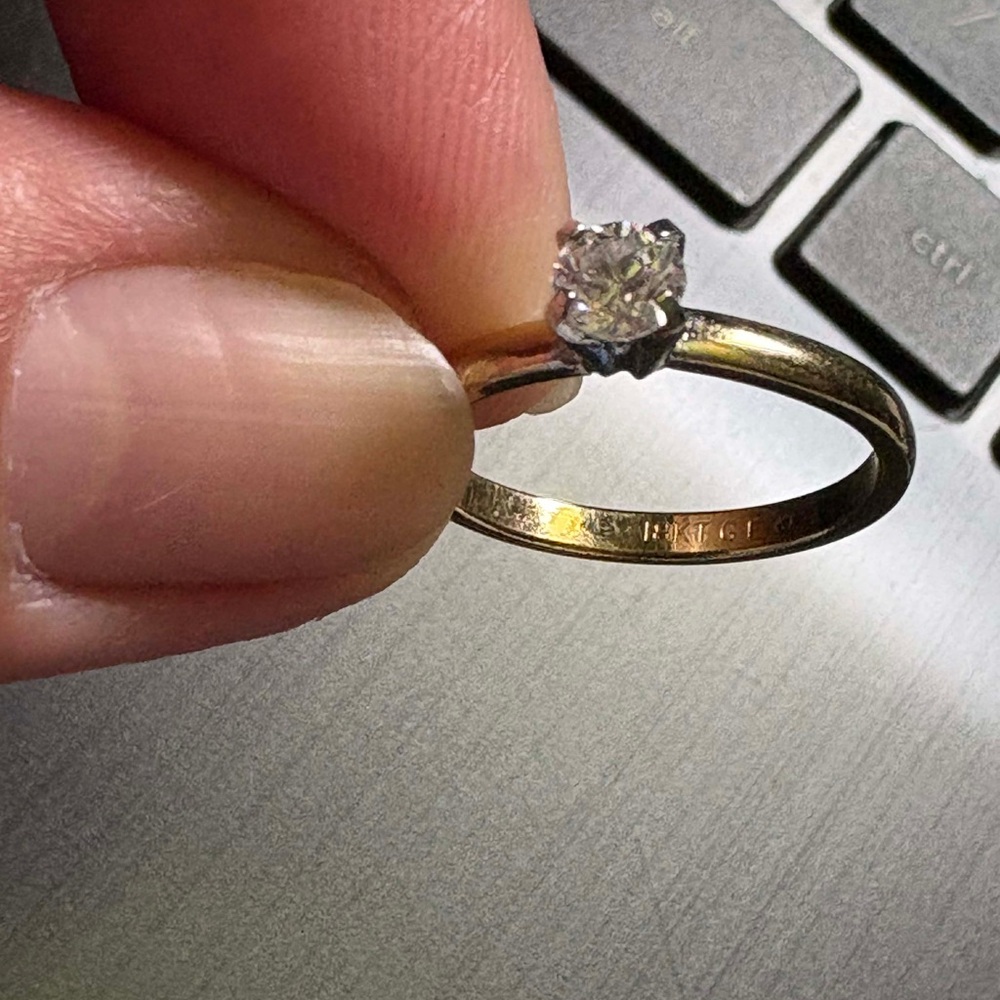 Classic Solitaire Round-Cut CZ Ring in Silver - Picture 5 of 5